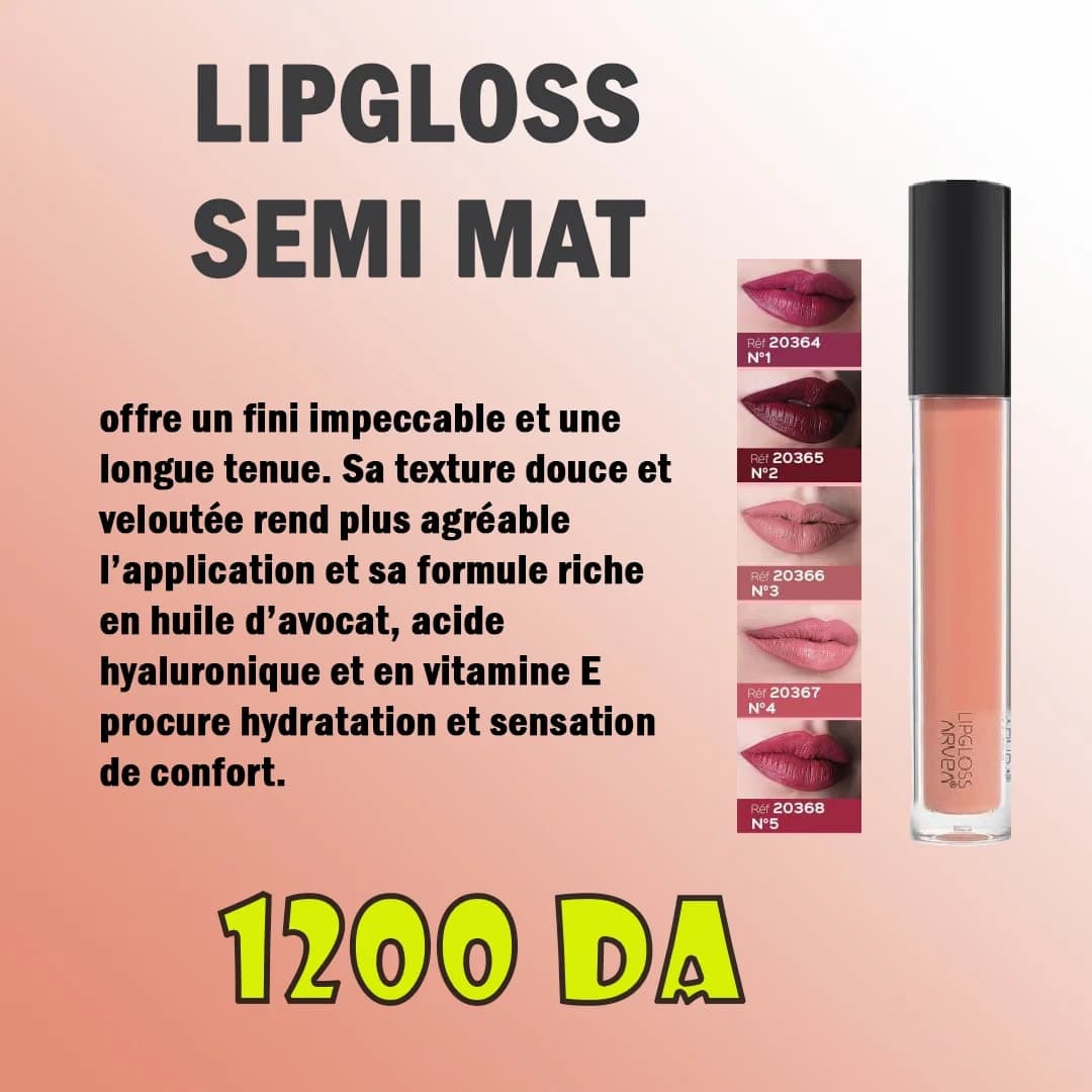 Lipgloss Semi mat